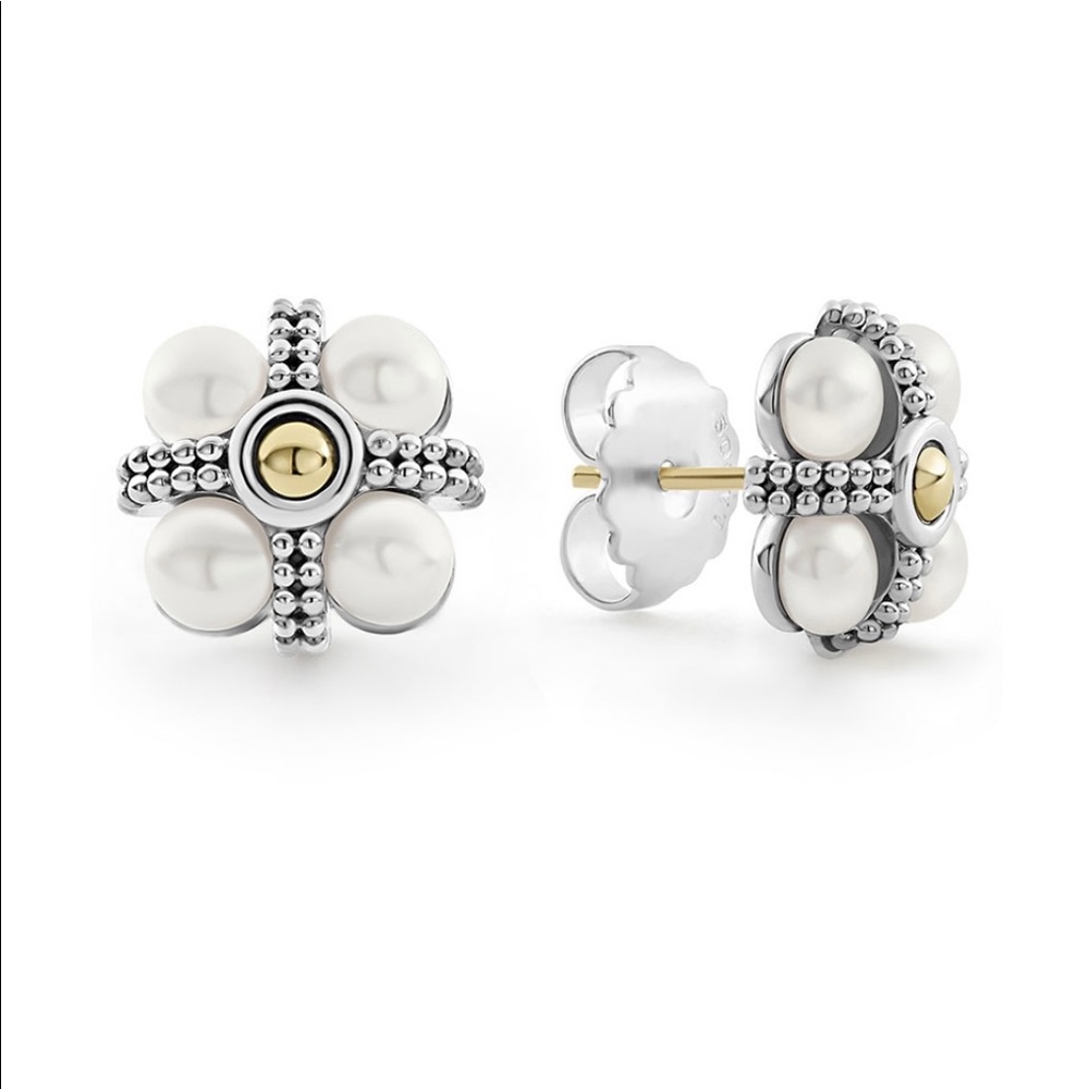 LAGOS Luna Cultured Pearl Stud Earrings